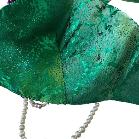 Little Mermaid Shell Bra Top Handmade Cosplay Halloween Glam Disney Party Medium - Picture 5 of 8